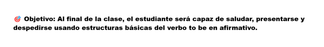 Pre elementary clase 1